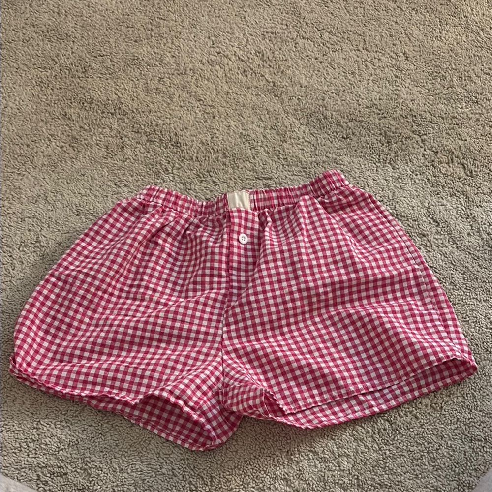 Red Gingham Women's Shorts